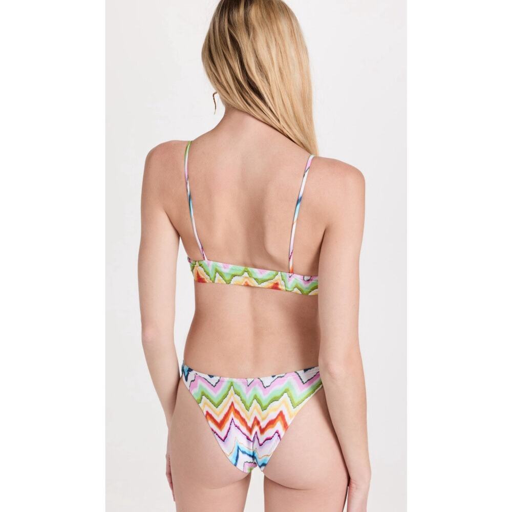 Missoni Bandeau Bikini Two Piece Bikini Set 44 L 8 Bathing Suit Swim NWT chevron - Picture 5 of 14